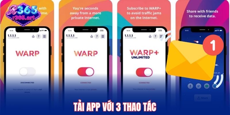 Tải app với 3 thao tác